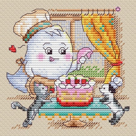 Embroidery set "Sweet output" 10 × 10 cm