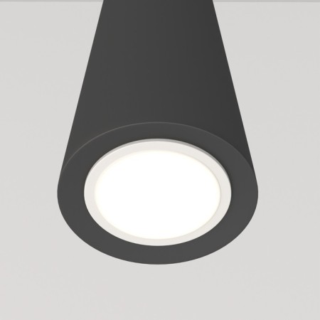 Suspended Technical P318PL-01B, 1xGU10, 40W, 8x8x32 cm, black color-1