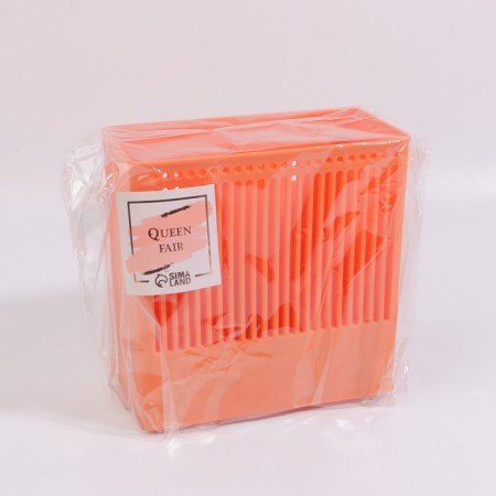 Organizer for storage "Classic", hinged, 2 sections, with an adhesive base, 14.5 × 14.5 × 7.5 cm, color mix-9