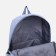 A backpack with a zipper, 3 outer pockets, blue color