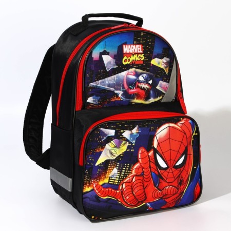 School backpack with an ergonomic back, 37x26x15 cm, Spider-Man