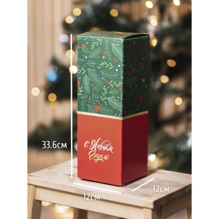 Folding box "New Year", 12 x 33.6 x 12 cm, New Year-1