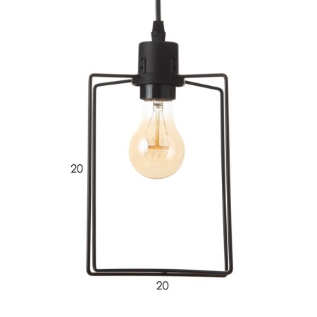 Economic light "Flower" 1x40W E27 Black 16x16x26-78 cm.-6