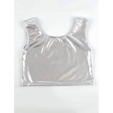 Carnival set "Cybergirl": T-shirt, gloves, glasses, rr 42-44, silver-1