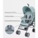 Stroller walking children's Rant Basic "Tango" RA351, folds on a cane, color Ocean Green