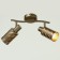 Peresvet chandelier 2x40W E14 gold 43x10x20cm