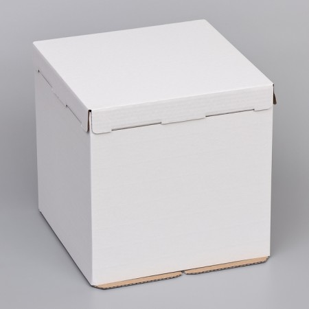 Box for cake, white, 30 x 30 x 30 cm-1