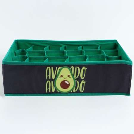 Organizer for storage, coffee for linen 24 cells "Avocado", 35 x 30 x 10 cm.-2