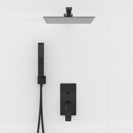 The shower system wasserkraft a66209, built -in, tropical shower, shower, black-1