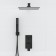 The shower system wasserkraft a66209, built -in, tropical shower, shower, black