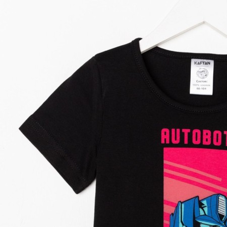 Children's T-shirt "Autobots", Transformers, height 86-92, black-6