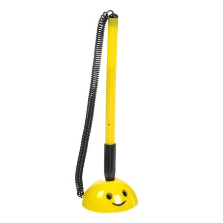 Ballpoint pen on the self -adhesive stand attomex smile 0.5 mm, replaced rod, blue ink, plastic spring