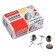 Office buttons of nickelled 10.5 mm, 50 pieces, Devente, in a cardboard box
