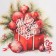 New Year. Package Paper Gift Craft "Miracles Time" 16 x 12 x 6 cm.