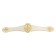 Light handle, m/o 96 mm, white with gold