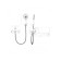 Lemark Minima LM3851C bathtub mixer, single -legged, excess length 350 mm, watering can, chrome