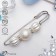 Marshmallow "marshmallow" 7cm, white color in silver
