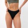 Panties female thongs, black color (nero), size 48 (l)