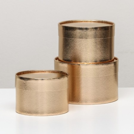 Set of hats 3 in 1, gold, 16 x 10 cm, 14 x 9 cm, 13 x 8.5 cm