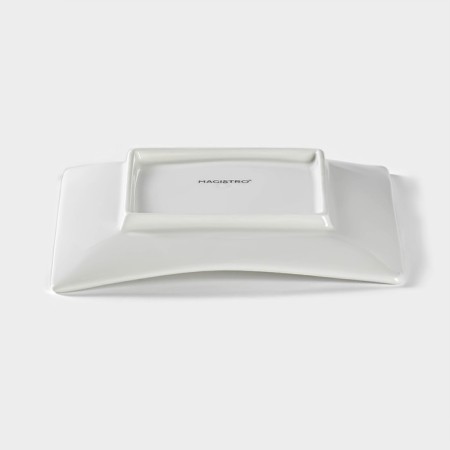 Porcelain dish for submitting Magistro "Blanche. Square ", 16 × 16 cm, white color-2