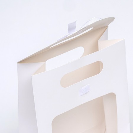Box-pack, with a window, white, 20 x 14 x 7 cm-2