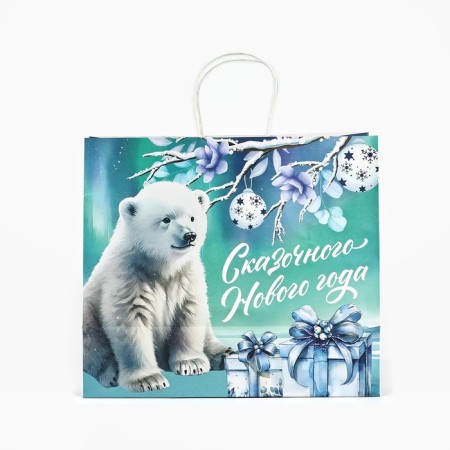 Package Gift New Year's craft "New Year", 32 x 28 x 15 cm, New Year-2