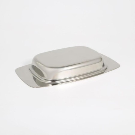 Stainless steel oil, 19.5 × 12 × 6 cm, with a plastic lid-2