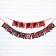 Garland on the tape on Halloween "Happy Halloween", a web, length 250 cm.