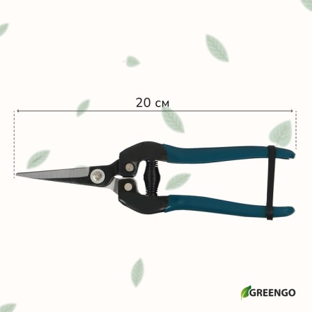 Garden scissors, 8 "(20 cm), with plastic handles, Greengo-9