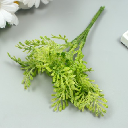 Artificial plant for creativity "thuja" 1 bouquet = 6 branches green 13 cm