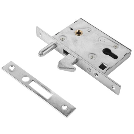 Soldering lock for sliding gates, Bulat ZV 4-1K.50.72.25.04, under c/m, chrome-1