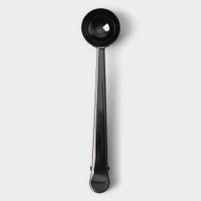 A spoon for coffee of the “AROMA”, 15 ml, with a clamp, black color