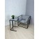 Table Mini, 400x400x650, Black Muar/Metropolitan Gray