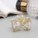 Hair crab "Dorothy" bow, 4 cm, gold