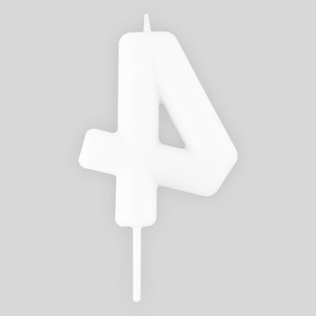 Свеча для торта, цифра «4» , светится в темноте, 4 х 10 см.-2