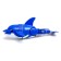 Cute whale, swims in water, works from batteries, blue color