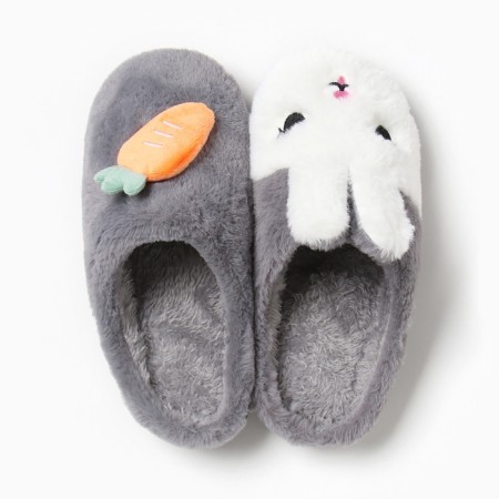 Slips children's size 32-33, gray color-8
