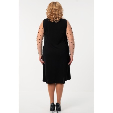 Female dress, size 52, black color-2