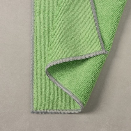 Raccoon floor rag, 250 g/m², 50 × 30 cm, microfiber, with overlock, 1 pc, green color-6