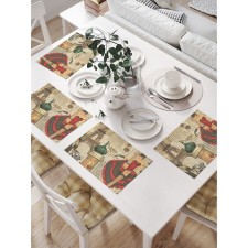 A set of napkins for setting the table 