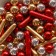 Sprinking confectionery: gold, red, silver, 25 g.