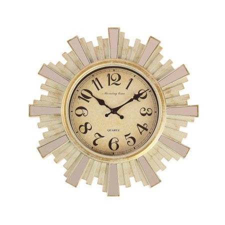 Wall clock, series: interior, "rays of the sun", d-30 cm, dial 16 cm, beige