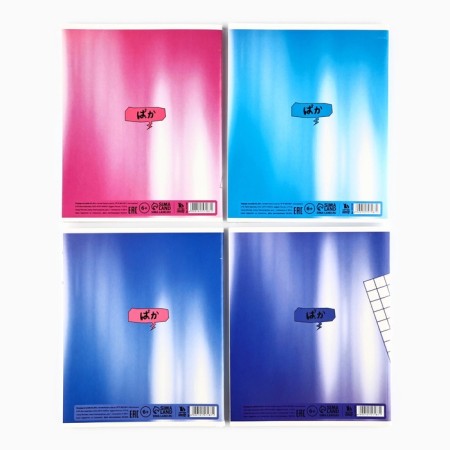 Notebook A5, 96 liters on the paper clip, 4 pcs “Anime” mix-3