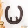 Hooks decorative cast iron "horseshoe" 13x12.5x3.7 cm