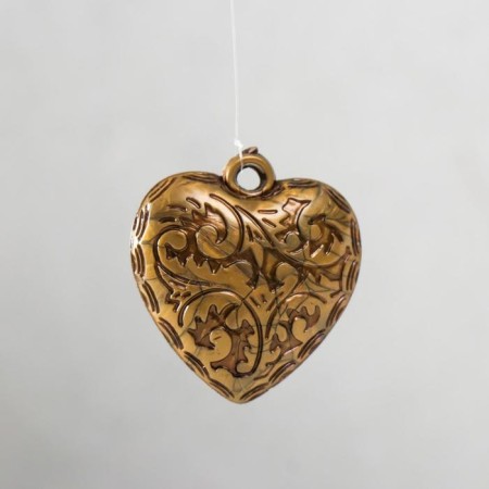 Wind music is plastic. Metal "hearts and Chinese coins" 4 pipes 70 cm-3
