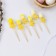 Swaps egg flower yellow, set 6 pcs.
