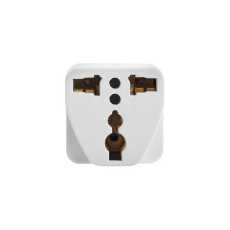 Universal adapter 16a, with salary, 220 V, white, retail packaging-2