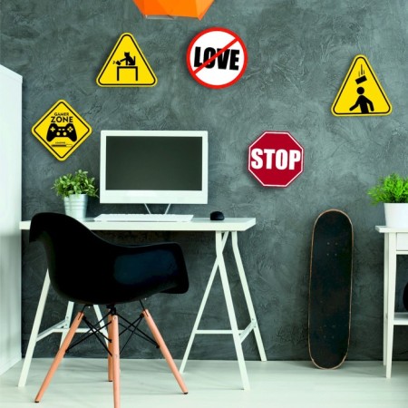 Decorative sign (poster) "love" 32x32 cm, plastic-2