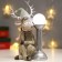 Souvenir Polystone Light "Losik in a knitted cap with a ball on a column" 20.5x10.5x12.5 cm