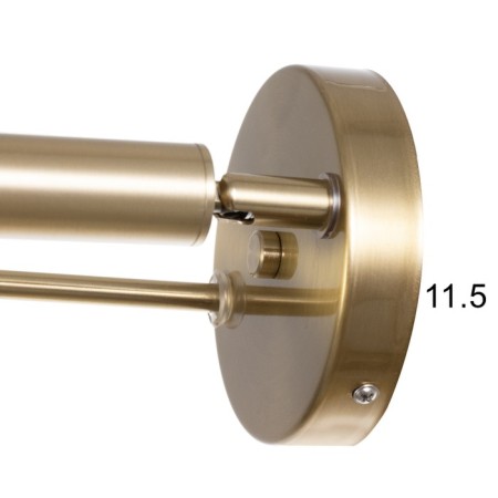 Sconces "Titan" 2xLED 6W+3W 4000k gold 12x12x70cm-8